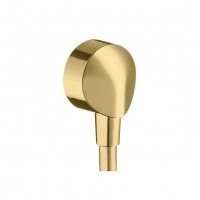 Шланговое подсоединение Hansgrohe FixFit E без обратного клапана, polished gold optic (27454990)