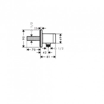 Hansgrohe Fixfit 26889000 Шланговое підключення хром