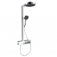 Душевая система Hansgrohe Rainfinity Showerpipe 250 1jet EcoSmart с термостатом ShowerTablet 350, Chrome (28742000)