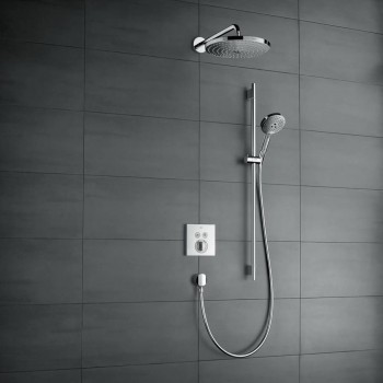 Душовий набір Hansgrohe Raindance Select S 120/90 Unica`S Puro 90 EcoSmart, White/Chrome (26633400)