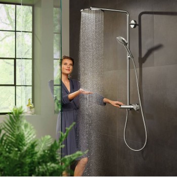 Душова система Hansgrohe Raindance Select S 240 2jet з термостатом, хром (27129000)