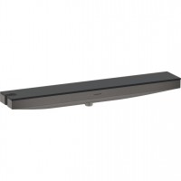 Шланговое подключение Hansgrohe Porter 500 Rainfinity с полочкой L, Brushed Black Chrome (26843340)