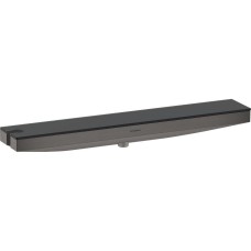 Шлангове підключення Hansgrohe Porter 500 Rainfinity з поличкою L, Brushed Black Chrome (26843340)