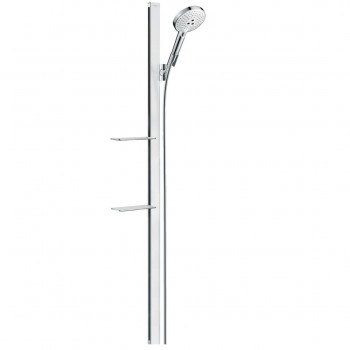 Душовий набір Hansgrohe Raindance Select S 120/150 см 3Jet EcoSmart 9л/хв, White/Chrome (27647400)