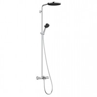 Душова система Hansgrohe Pulsify S Puro Showerpipe для ванної 260 1jet EcoSmart Ecostat Fine, Chrome (24232000)