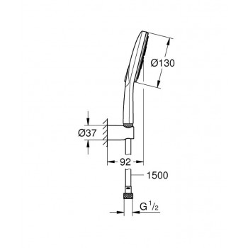Душовий набір Grohe Rainshower Smartactive 26581000