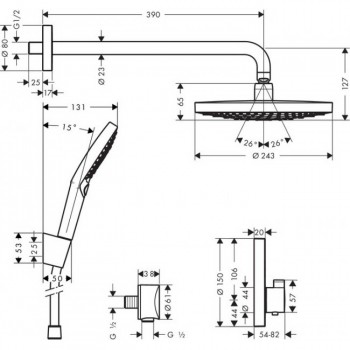 Hansgrohe Raindance Select S 27297000 Душовий набір