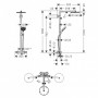Hansgrohe Raindance Select S 27633000 Душевая система 240 1jet Showerpipe