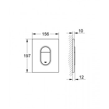 Grohe Arena Cosmopolitan 38844000 Кнопка змиву