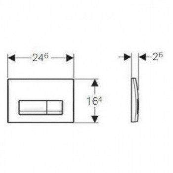Geberit Delta51 115.105.21.1 Кнопка змиву