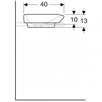 Geberit Myday 245460600 Раковина 60 см.