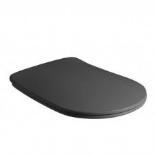 Kerasan 5391 31 Nolita крышка д/унитаза SLIM, soft close, quick release, черный матовый