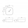 Раковина-чаша Qtap Kolibri 430х430х150 White с донным клапаном QT1011K396W