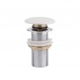 Раковина-чаша Qtap Kolibri 430х430х150 White с донным клапаном QT1011K396W