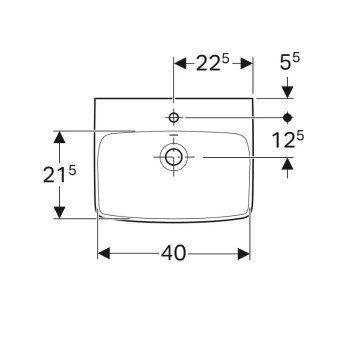 Раковина Geberit Smyle Square 500.322.01.7 45 см.