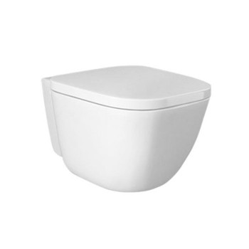 Унітаз підвісний Rak Ceramics One YFG103C + EL13AWHA з кришкою Duroplast, Soft Close, Rimless, білий
