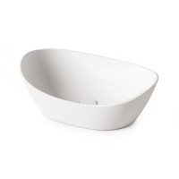 Умывальник накладной PAA Amore, Silkstone, со сливом, 60х37, Matte White (IAMS_00)