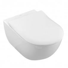 Унітаз підвісний Villeroy & Boch VERITY DESIGN 2.0 з кришкою SlimSeat і швидкознімним кріпленням, білий (5C98HR01)