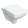 Geberit Selnova Square 501.961.00.1 Унитаз подвесной Rimfree, с сиденьем с крышкой SoftClose, Quickfix. 53 см.