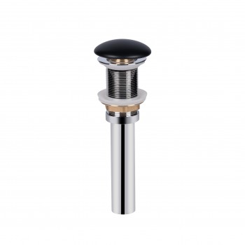Раковина-чаша Qtap Robin 610х400х145 Matt black с донным клапаном QT132143PMBMB