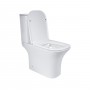 Унитаз-компакт Qtap Presto Quadro безободковый с сиденьем Soft-close QT24221215AW