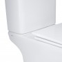 Унитаз-компакт Qtap Presto Quadro безободковый с сиденьем Soft-close QT24221215AW