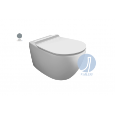 Унітаз підвісний Simas Vignoni VI18/F85/VI004СM Rimless з кришкою soft-close Cemento matt