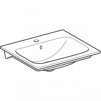 Умивальник накладний Geberit Selnova Square 60х48, білий (500.994.00.1)