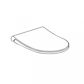 Кришка для унітазу Quarter Bath SCD Slim Duroplast Soft Close, білий (30SCD.03.02.03.02.02WG)