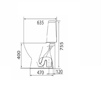 Kolo Runa L89206200 Унитаз компакт с крышкой Duroplast, soft-close, Click2Clean