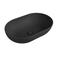 Умивальник на стільницю Flaminia APP 62 x 40 xh 16 cm, без переливу, Carbone matt (AP62ACAR)