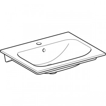 Умивальник накладний Geberit Selnova Square 80х48, білий (500.995.00.1)