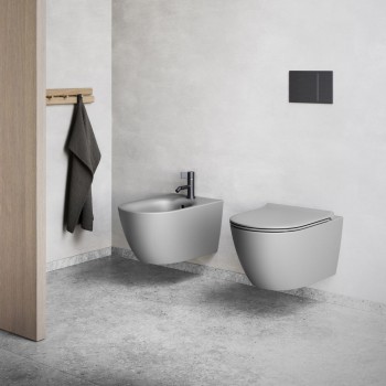 Підвісний унітаз з кришкою Catalano Sfera 55x35, Cemento Satinato (0511550023_0551200023)