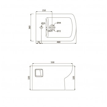 Devit Comfort 2120123 Біде підлогове