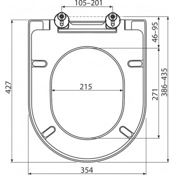 Крышка для унитаза Ravak Uni Chrome X01549 soft-close