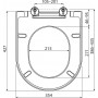 Крышка для унитаза Ravak Uni Chrome X01549 soft-close