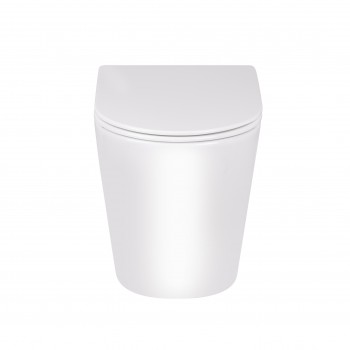 Унітаз підлоговий Qtap Swan безобідковий з сідінням Soft-close QT16223178W