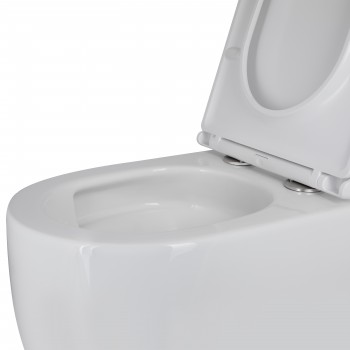 Унітаз підвісний Qtap Taurus безободковий з сидінням Soft-close QT2433084EUQW