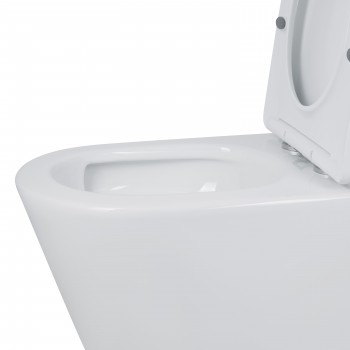 Унітаз підлоговий Qtap Swan Ultra Quiet з сидінням Soft-close 640x360x835 мм QT16222182TW White