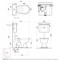 Унітаз компакт Kerasan Retro 1010108293 з кришкою soft-close