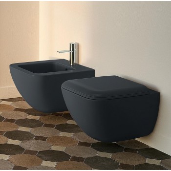 Унітаз підвісний Cielo Shui Comfort SHCOVSKCPVSHCOTFBA Basalto з кришкою soft close