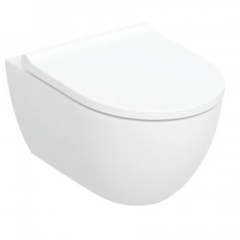 Унитаз подвесной Geberit Acanto 502.774.00.1 TurboFlush, с крышкой Duroplast, Softclose, Quickfix
