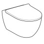 Унитаз подвесной Geberit Acanto 502.774.00.1 TurboFlush, с крышкой Duroplast, Softclose, Quickfix