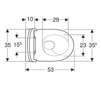 Унитаз подвесной Geberit Acanto 502.774.00.1 TurboFlush, с крышкой Duroplast, Softclose, Quickfix