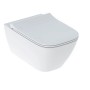 Унітаз підвісний Geberit Smyle Square 500.685.01.1 Rimfree, з сидінням із кришкою