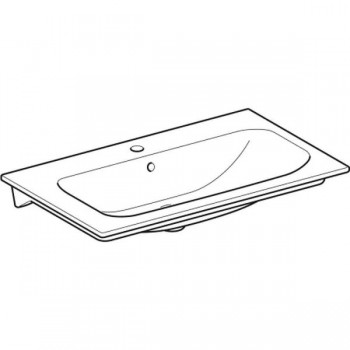 Умывальник накладной Geberit Selnova Square 100х48, белый (500.997.00.1)