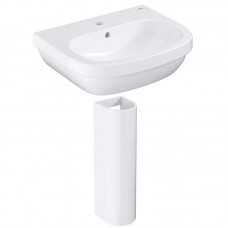 Умивальник підвісний з п'єдесталом Grohe Euro Ceramic 55 см, білий (39336000_39202000)