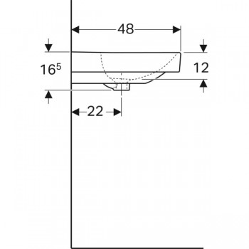 Geberit Smyle 500.253.01.1 Раковина (120 см.)