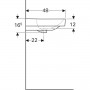 Geberit Smyle 500.253.01.1 Раковина (120 см.)