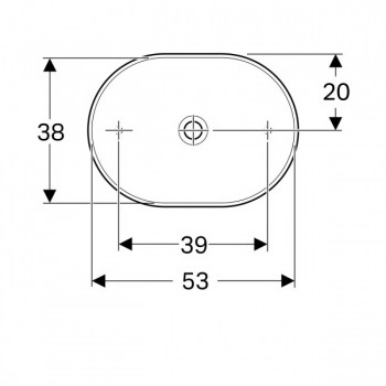 Geberit Variform 500.774.01.2 Раковина 55 см.
